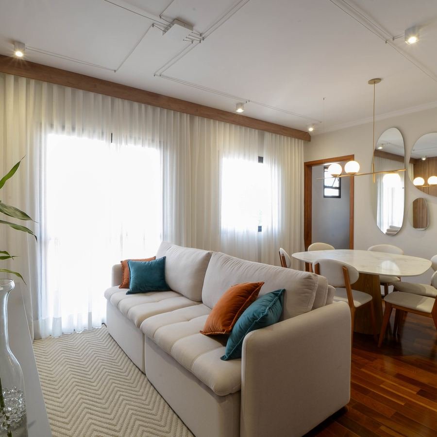Projeto de interiores residencial em São Paulo, 75 m²
